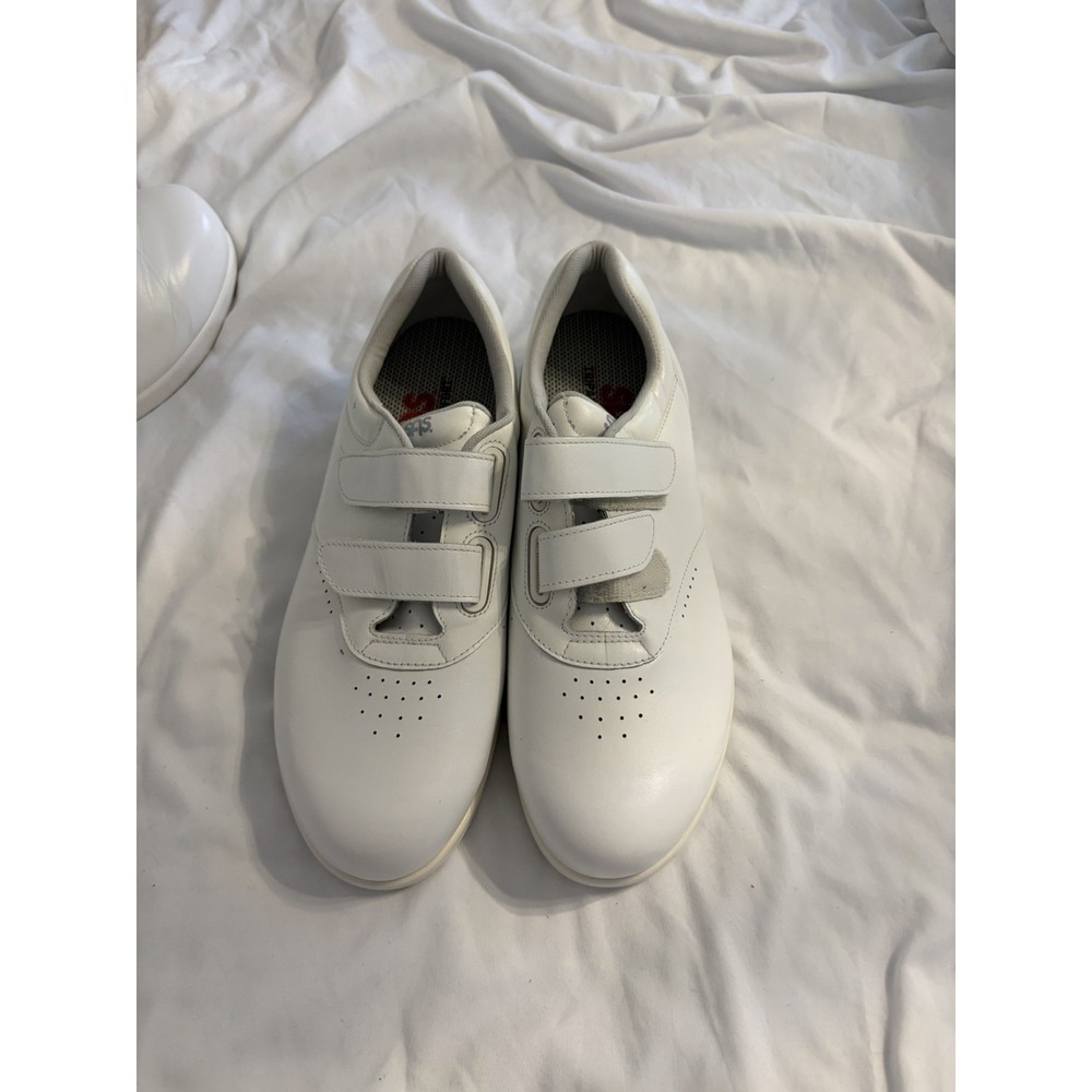 SAS Women Comfort Shoes Trip Ad Leather Cool Step Footbed White. 10w